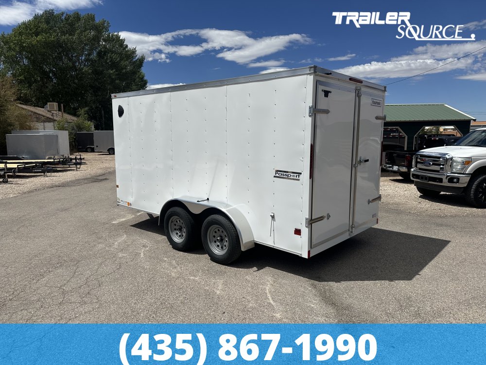 7x14 Haulmark Passport 6'6" Interior 7K Tandem Axle Enclosed Cargo Trailer