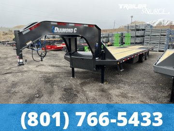 8.5x32 Diamond C FMAX HDT 32' 25K Hydraulic Dovetail Gooseneck