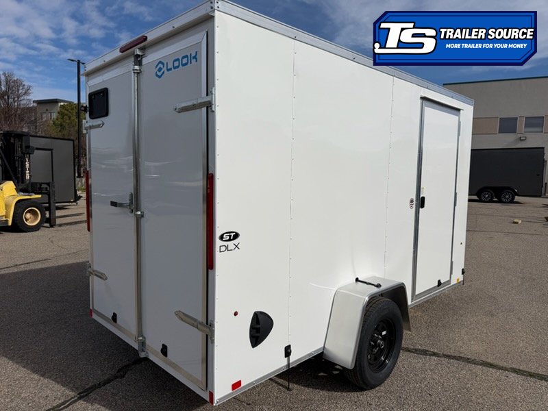 6x12 Look ST DLX Enclosed Cargo Trailer - 6'6" Interior - 3.5K GVWR - Barn Doors