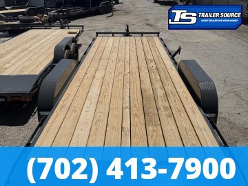 7x22 Lamar CC Flatbed Car Hauler Trailer - 10K GVWR -