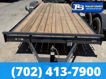 7x22 Lamar CC Flatbed Car Hauler Trailer - 10K GVWR -