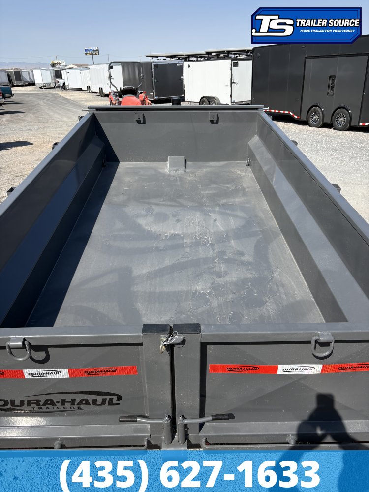 6x12 Dura-Haul DRM Telescopic Dump Trailer - 16.1K GVWR - 7 Gauge Floor
