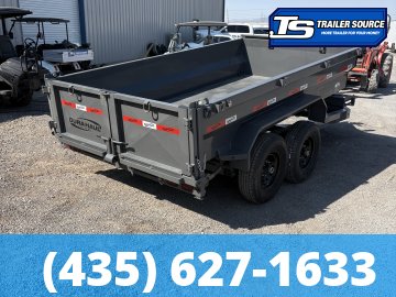 6x12 Dura-Haul DRM Telescopic Dump Trailer - 16.1K GVWR - 7 Gauge Floor