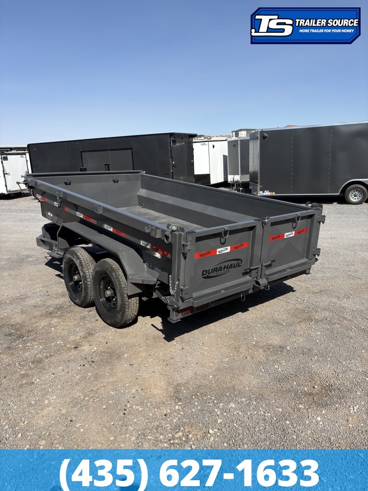 6x12 Dura-Haul DRM Telescopic Dump Trailer - 16.1K GVWR - 7 Gauge Floor