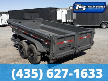 6x12 Dura-Haul DRM Telescopic Dump Trailer - 16.1K GVWR - 7 Gauge Floor
