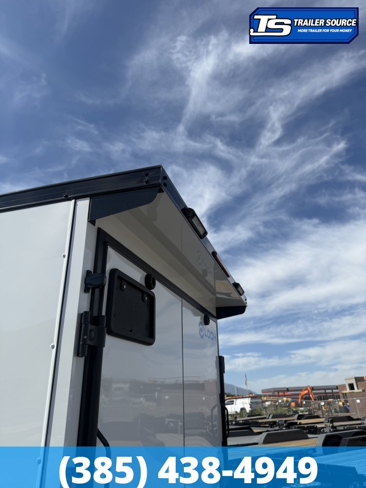 6x10 Look ST DLX Enclosed Cargo Trailer - 6'6" Interior - 3.5K GVWR - 16" Cross Member Upgrade, Black Out Package, Rear Spoiler w/ Load Lights