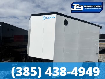 6x10 Look ST DLX Enclosed Cargo Trailer - 6'6" Interior - 3.5K GVWR - 16" Cross Member Upgrade, Black Out Package, Rear Spoiler w/ Load Lights