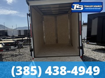 6x10 Look ST DLX Enclosed Cargo Trailer - 6'6" Interior - 3.5K GVWR - 16" Cross Member Upgrade, Black Out Package, Rear Spoiler w/ Load Lights