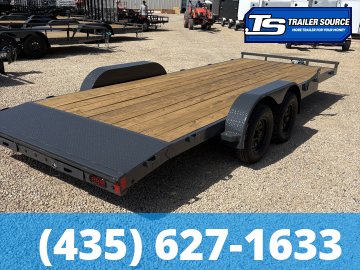 7x20 Lamar CE Flatbed Car Hauler Trailer - 7K GVWR - Dovetail