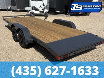 7x20 Lamar CE Flatbed Car Hauler Trailer - 7K GVWR - Dovetail
