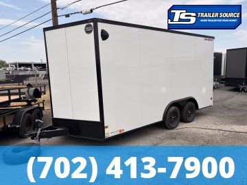 8.5x16 Wells Cargo Fast Trac Deluxe Enclosed Cargo Trailer - 7'6" Interior - 7K GVWR - Black Out Package, Dovetail