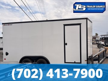 8.5x16 Wells Cargo Fast Trac Deluxe Enclosed Cargo Trailer - 7'6" Interior - 7K GVWR - Black Out Package, Dovetail