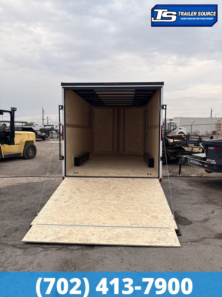 8.5x16 Wells Cargo Fast Trac Deluxe Enclosed Cargo Trailer - 7'6" Interior - 7K GVWR - Black Out Package, Dovetail