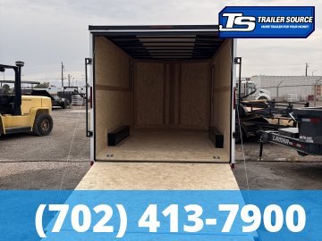 8.5x16 Wells Cargo Fast Trac Deluxe Enclosed Cargo Trailer - 7'6" Interior - 7K GVWR - Black Out Package, Dovetail