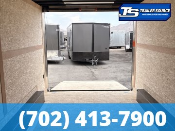 8.5x16 Wells Cargo Fast Trac Deluxe Enclosed Cargo Trailer - 7'6" Interior - 7K GVWR - Black Out Package, Dovetail