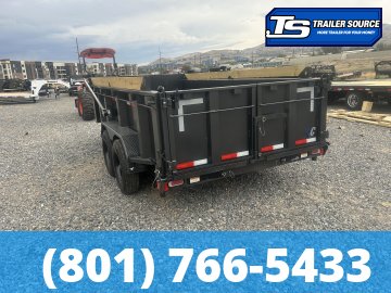 7'x14' Diamond C LPT 208 Dump Trailer - 32" Sides - 18K GVWR - 18 Ply Tires, ABS Brakes, Battery, Board Brackets, Hydraulic Jack(s)