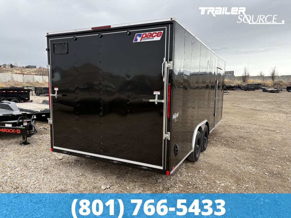 8.5x20 Pace American  7'0" Interior 10K Tandem Axle Enclosed Cargo