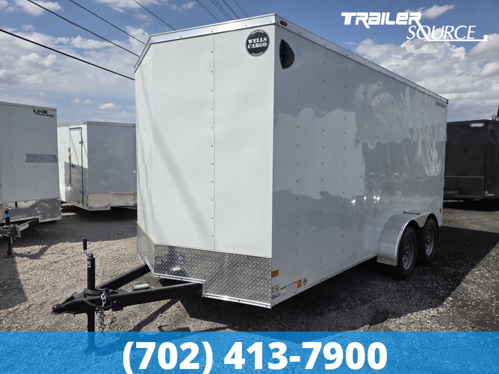7x16 Wells Cargo FastTrac 7'0" Interior 7K Tandem Axle Enclosed Cargo