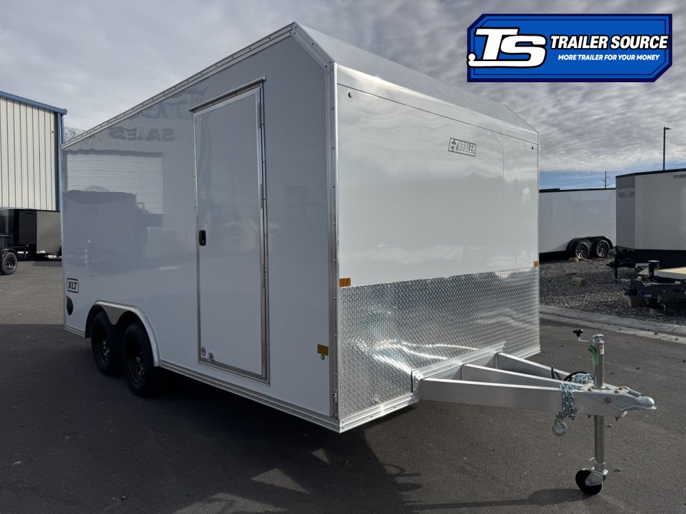8.5x16 Alcom Aluminum EZ Hauler XLT Trailer - 7'0" Interior - 7K GVWR - Spare Mount, Spare Tire