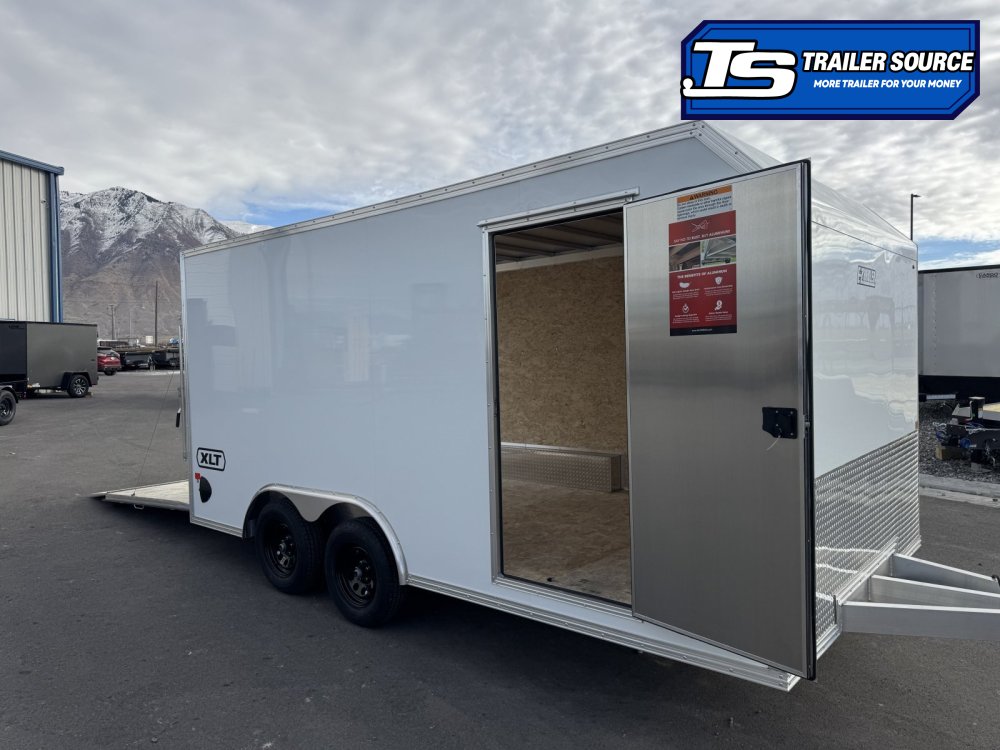 8.5x16 Alcom Aluminum EZ Hauler XLT Trailer - 7'0" Interior - 7K GVWR - Spare Mount, Spare Tire