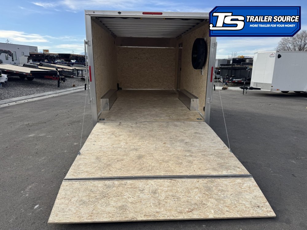 8.5x16 Alcom Aluminum EZ Hauler XLT Trailer - 7'0" Interior - 7K GVWR - Spare Mount, Spare Tire