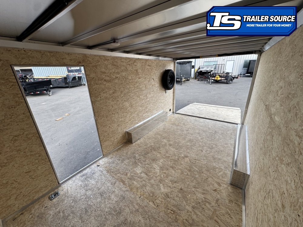 8.5x16 Alcom Aluminum EZ Hauler XLT Trailer - 7'0" Interior - 7K GVWR - Spare Mount, Spare Tire