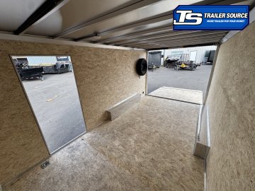 8.5x16 Alcom Aluminum EZ Hauler XLT Trailer - 7'0" Interior - 7K GVWR - Spare Mount, Spare Tire
