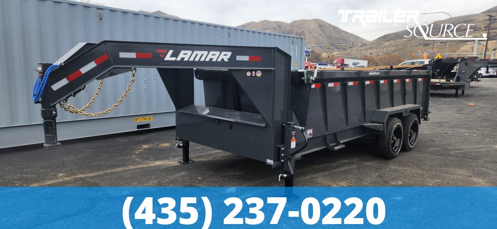 7x16 Lamar DT Gooseneck Dump