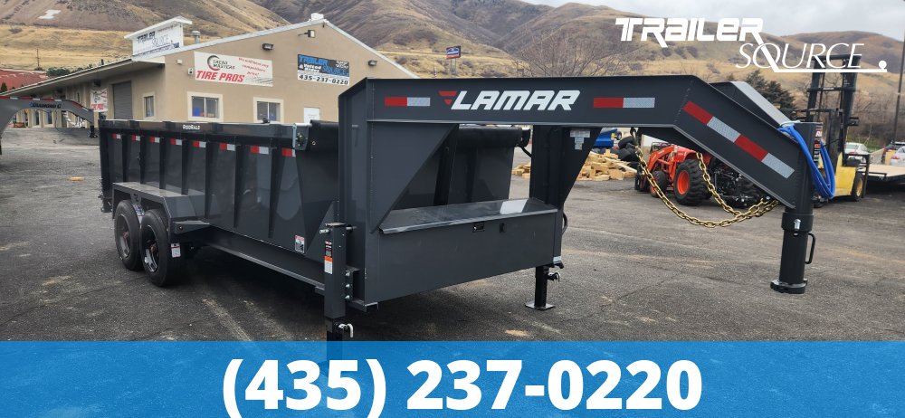 7x16 Lamar DT Gooseneck Dump