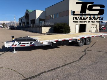 8.5x24 Diamond C DET 207 Deckover Tilt Trailer -  15.5K GVWR - Solar Panel