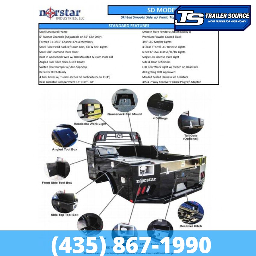 8x8.5 Norstar SD Service Bed Truck Bed-Service