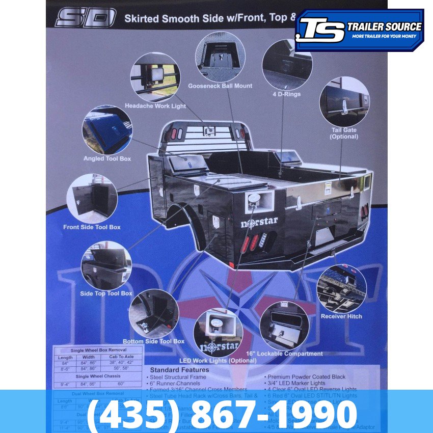 8x8.5 Norstar SD Service Bed Truck Bed-Service