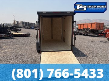 6x10 Look ST DLX Enclosed Cargo Trailer - 6'6" Interior - 3.5K GVWR - .080 PolyCor, Alloy Wheels, Black Out Package, Rear Spoiler w/ Load Lights