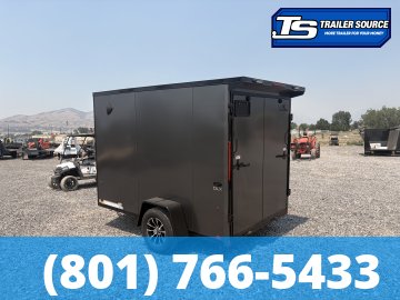 6x10 Look ST DLX Enclosed Cargo Trailer - 6'6" Interior - 3.5K GVWR - .080 PolyCor, Alloy Wheels, Black Out Package, Rear Spoiler w/ Load Lights