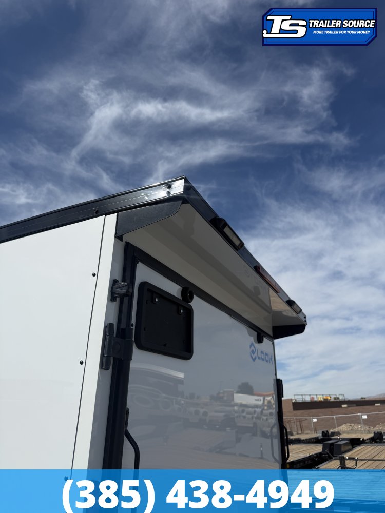 6x10 Look ST DLX Enclosed Cargo Trailer - 6'6" Interior - 3.5K GVWR - .080 PolyCor, Alloy Wheels, Black Out Package, Rear Spoiler w/ Load Lights