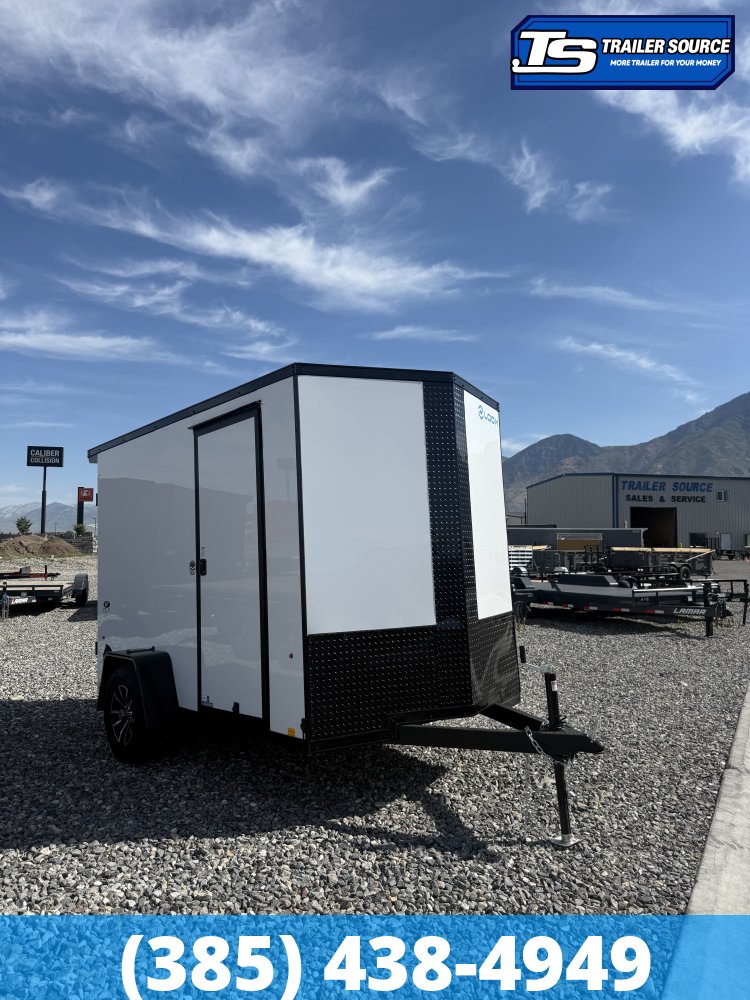 6x10 Look ST DLX Enclosed Cargo Trailer - 6'6" Interior - 3.5K GVWR - .080 PolyCor, Alloy Wheels, Black Out Package, Rear Spoiler w/ Load Lights