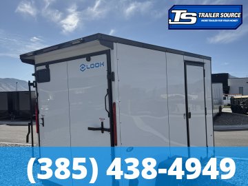 6x10 Look ST DLX Enclosed Cargo Trailer - 6'6" Interior - 3.5K GVWR - .080 PolyCor, Alloy Wheels, Black Out Package, Rear Spoiler w/ Load Lights