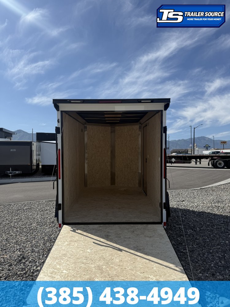 6x10 Look ST DLX Enclosed Cargo Trailer - 6'6" Interior - 3.5K GVWR - .080 PolyCor, Alloy Wheels, Black Out Package, Rear Spoiler w/ Load Lights