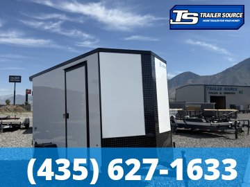 6x10 Look ST DLX Enclosed Cargo Trailer - 6'6" Interior - 3.5K GVWR - .080 PolyCor, Alloy Wheels, Black Out Package, Rear Spoiler w/ Load Lights