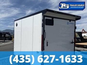 6x10 Look ST DLX Enclosed Cargo Trailer - 6'6" Interior - 3.5K GVWR - .080 PolyCor, Alloy Wheels, Black Out Package, Rear Spoiler w/ Load Lights