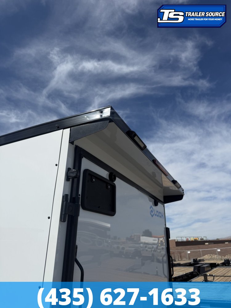 6x10 Look ST DLX Enclosed Cargo Trailer - 6'6" Interior - 3.5K GVWR - .080 PolyCor, Alloy Wheels, Black Out Package, Rear Spoiler w/ Load Lights