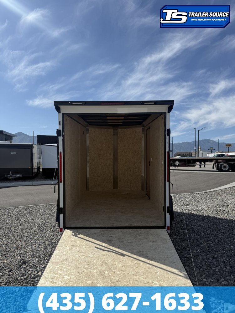 6x10 Look ST DLX Enclosed Cargo Trailer - 6'6" Interior - 3.5K GVWR - .080 PolyCor, Alloy Wheels, Black Out Package, Rear Spoiler w/ Load Lights
