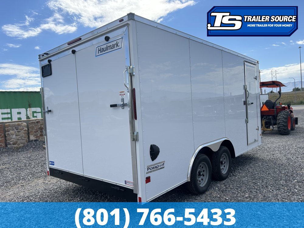 8.5x16 Haulmark Passport Enclosed Cargo Trailer - 7'0" Interior - 7K GVWR - .080 PolyCor