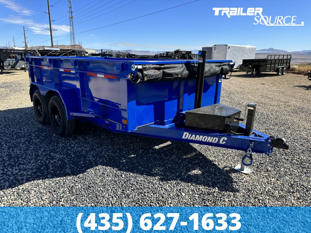 6.5x12 Diamond C MDT Medium Duty Telescopic Dump 10K 24" Sides Dump