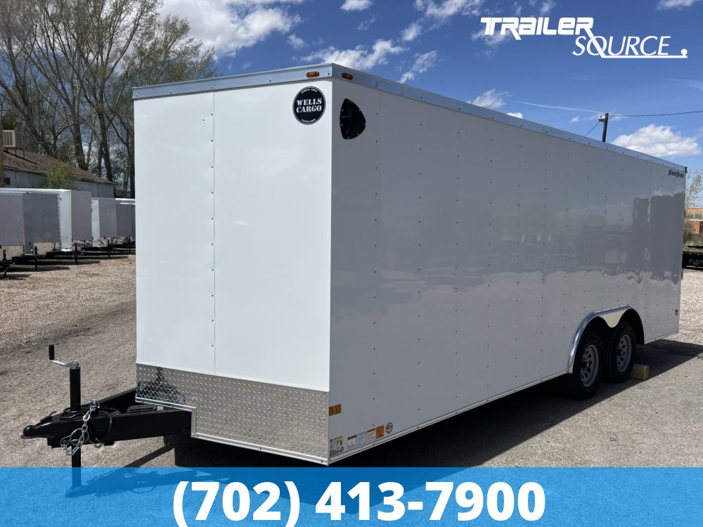 8.5x20 Wells Cargo FastTrac 6'6" Interior 7K Tandem Axle Enclosed Cargo