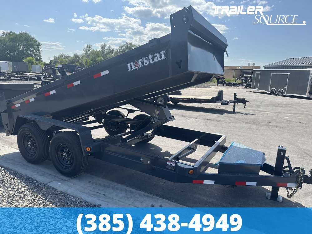 7x14 Norstar Iron Bull DCB 20" Sides 14K Dump Trailer