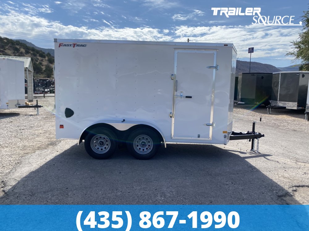6x12 Wells Cargo FastTrac 6'6" Interior 7K Tandem Axle Enclosed Cargo