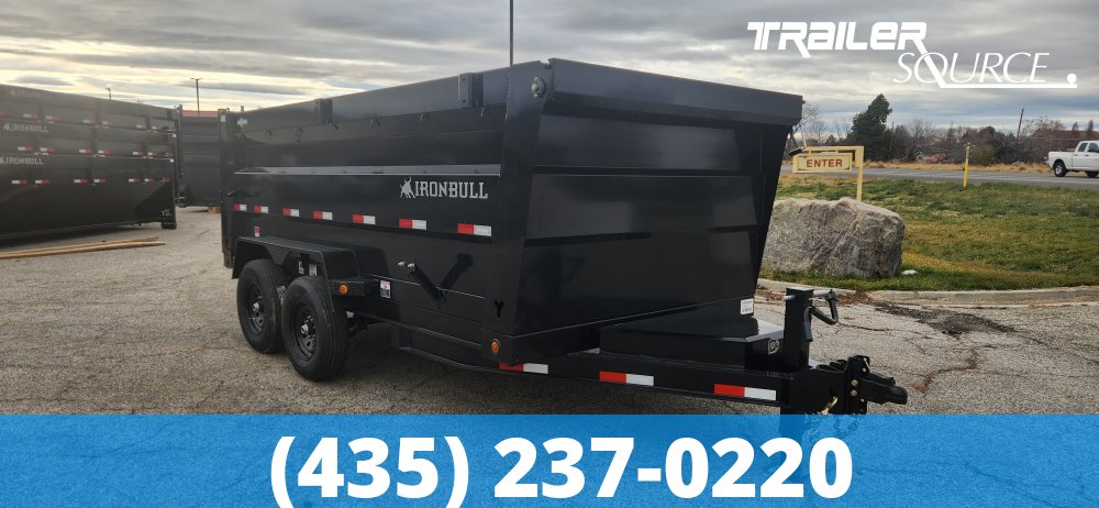 7x14 IronBull DTB 48" Sides 14K Dump Trailer