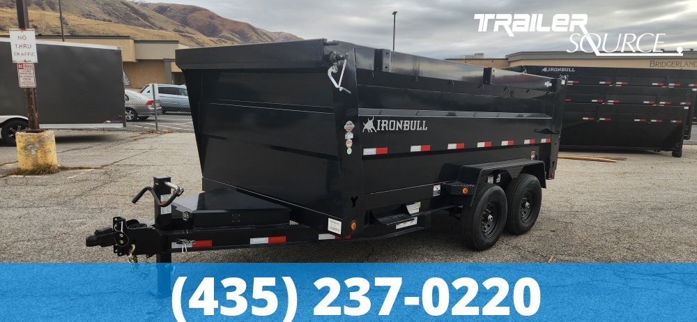 7x14 IronBull DTB 48" Sides 14K Dump Trailer