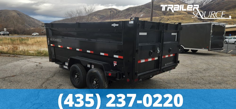 7x14 IronBull DTB 48" Sides 14K Dump Trailer